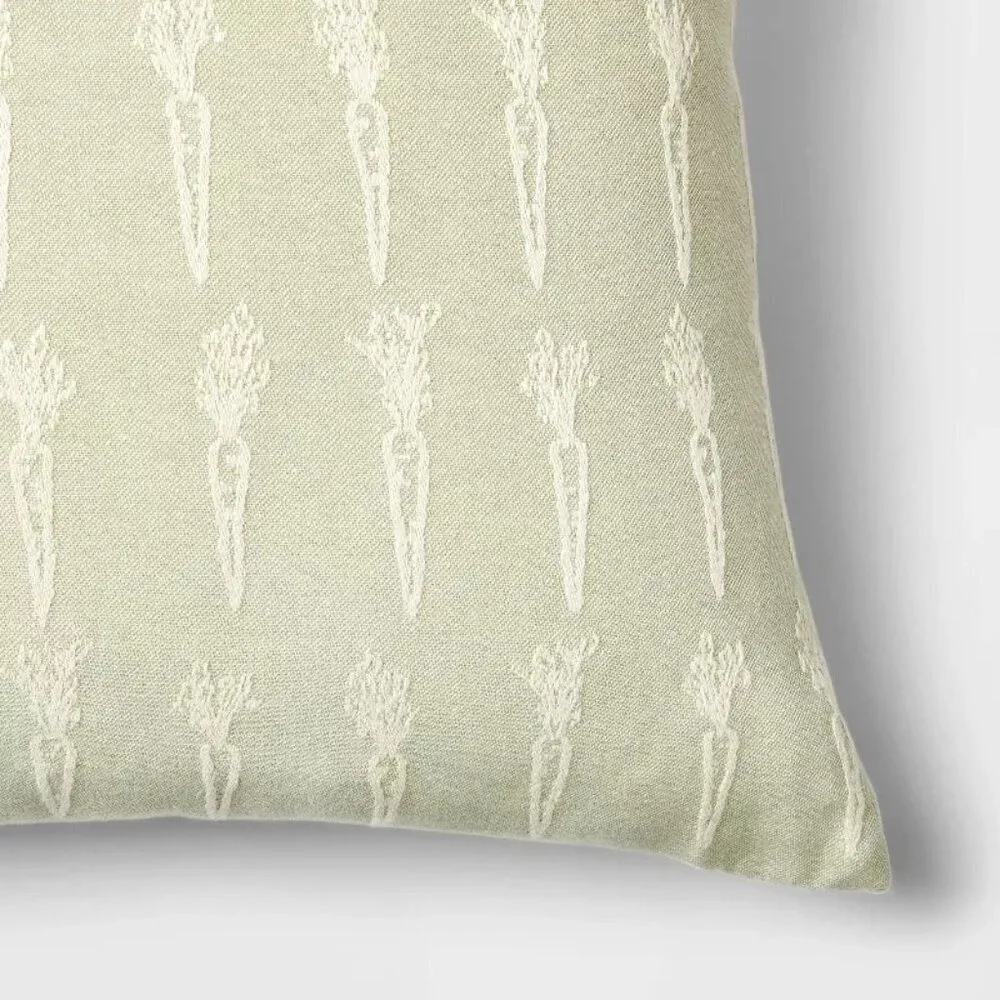 Oversized Woven Carrot Lumbar Pillow – Threshold Studio McGee, Easter Sage Green